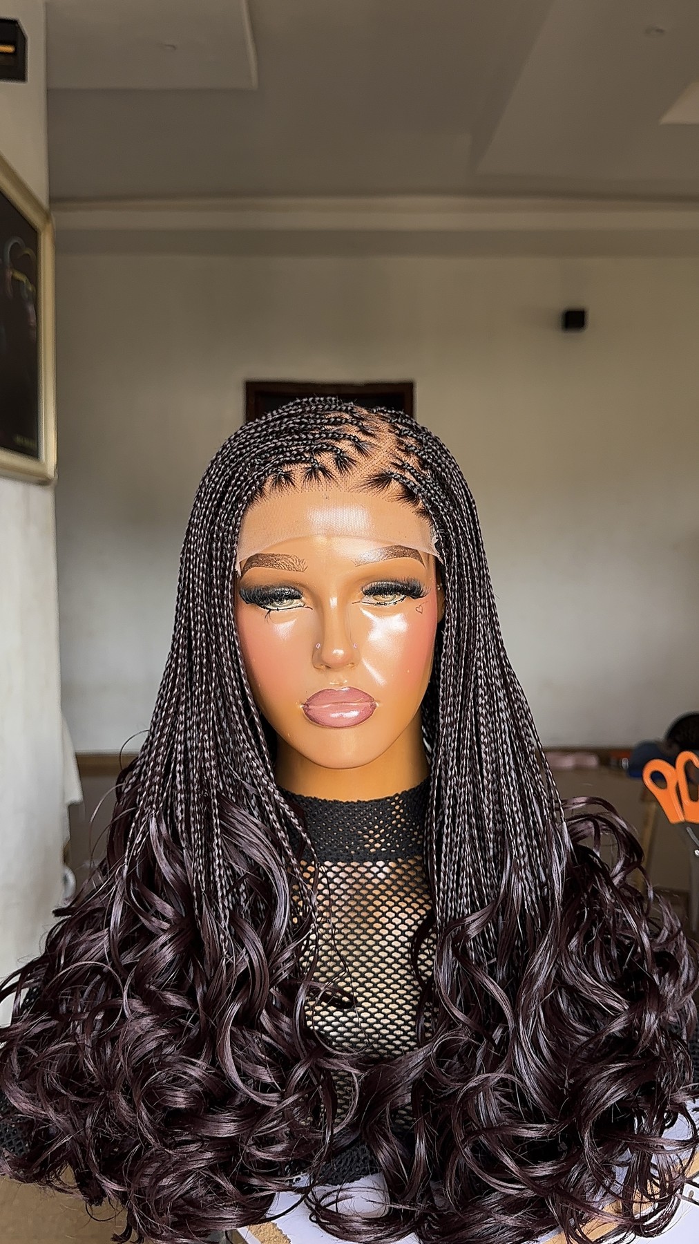 Dark Boho Box Braids